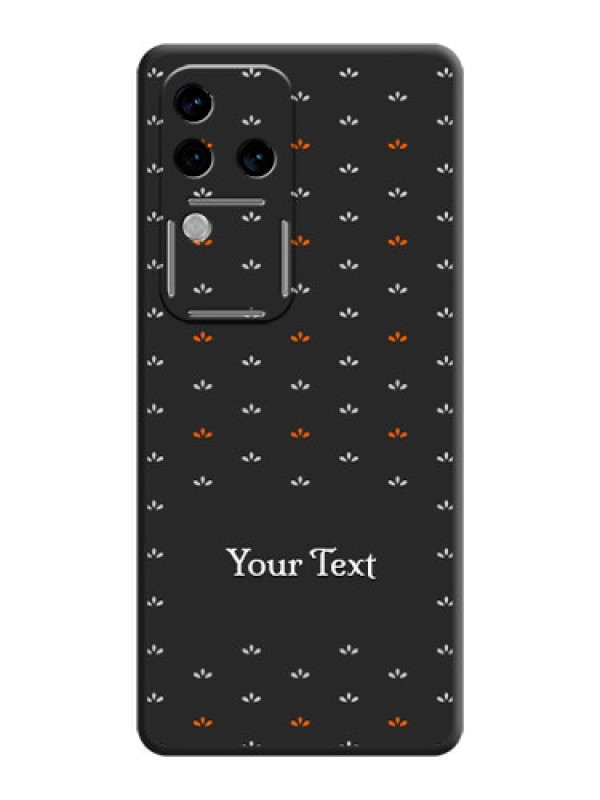Custom Simple Pattern With Custom Text On Space Black Personalized Soft Matte Phone Covers - Vivo V30 Pro 5G