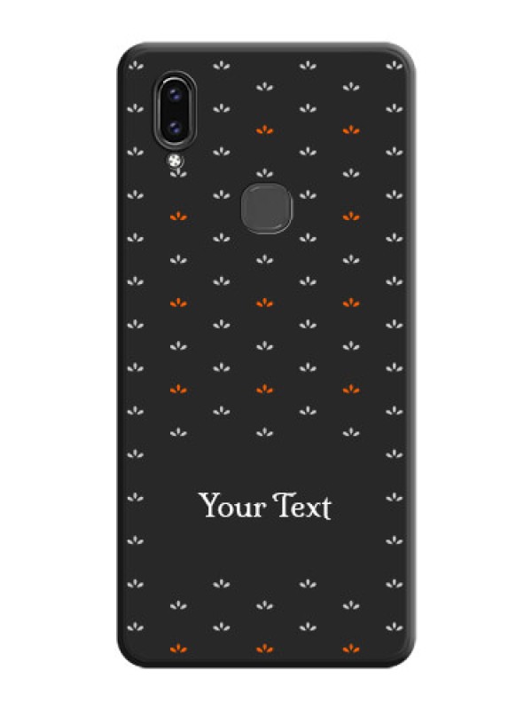 Custom Simple Pattern With Custom Text On Space Black Personalized Soft Matte Phone Covers -Vivo V9 Pro