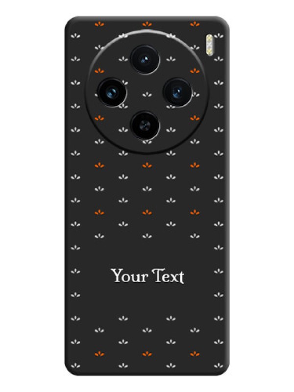 Custom Simple Pattern With Custom Text On Space Black Personalized Soft Matte Phone Covers - Vivo X100 5G