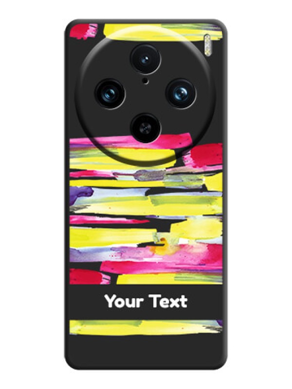 Custom Brush Coloured on Space Black Personalized Soft Matte Phone Covers - Vivo X100 Pro 5G