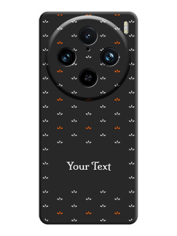 Custom Simple Pattern With Custom Text On Space Black Personalized Soft Matte Phone Covers - Vivo X100 Pro 5G