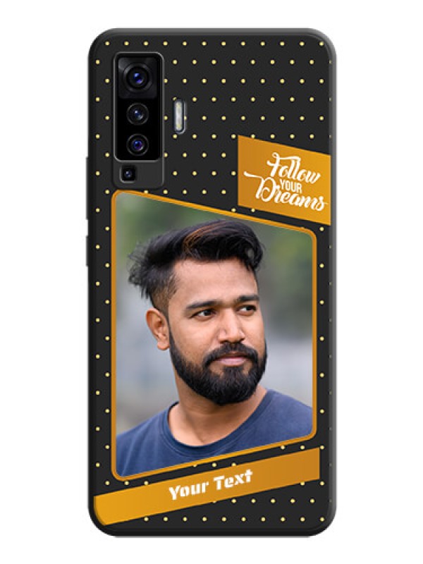 Custom Follow Your Dreams with White Dots on Space Black Custom Soft Matte Phone Cases - Vivo X50 