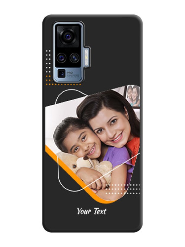 Custom Yellow Triangle - Photo on Space Black Soft Matte Phone Cover - Vivo X50 Pro 5G