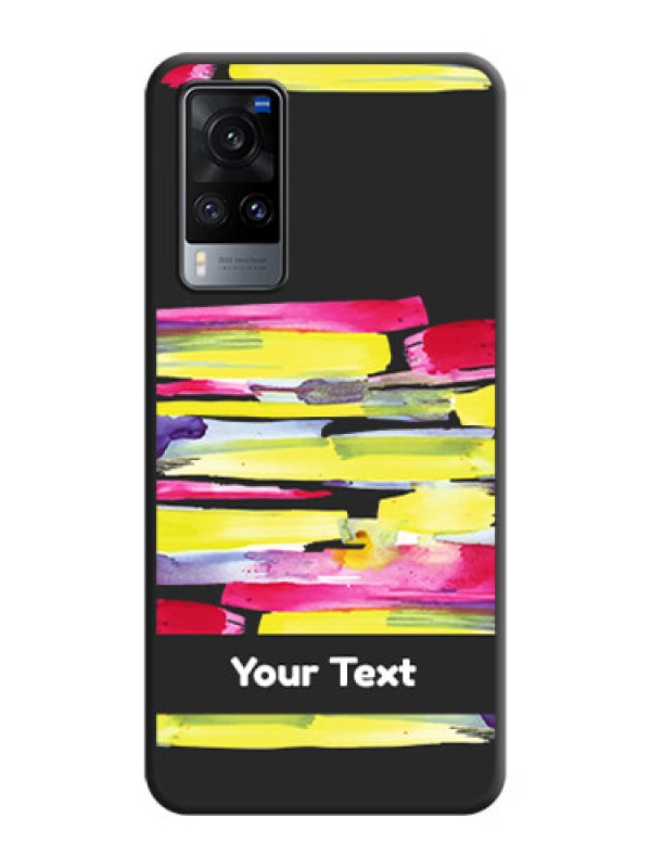 Custom Brush Coloured on Space Black Personalized Soft Matte Phone Covers - Vivo X60