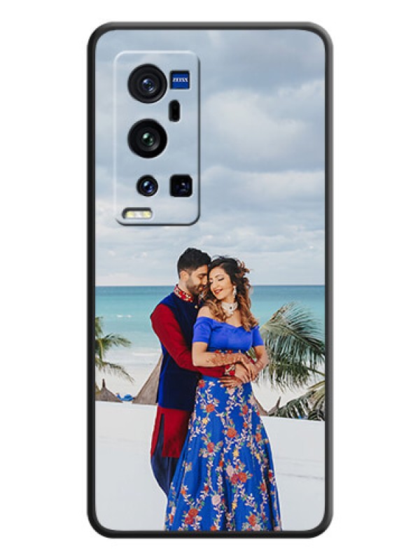 Custom Full Single Pic Upload On Space Black Personalized Soft Matte Phone Covers -Vivo X60 Pro Plus 5G