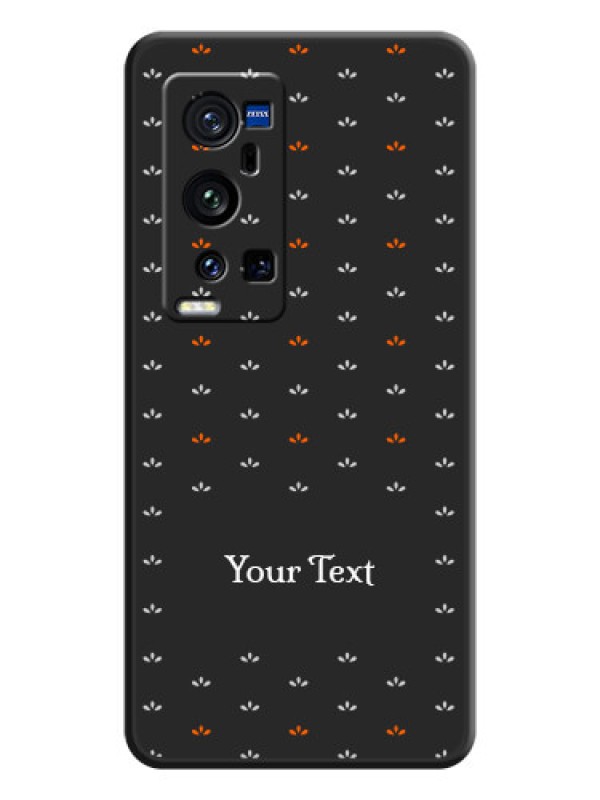 Custom Simple Pattern With Custom Text On Space Black Personalized Soft Matte Phone Covers -Vivo X60 Pro Plus 5G