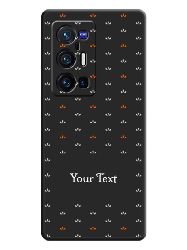Custom Simple Pattern With Custom Text On Space Black Personalized Soft Matte Phone Covers -Vivo X70 Pro Plus 5G