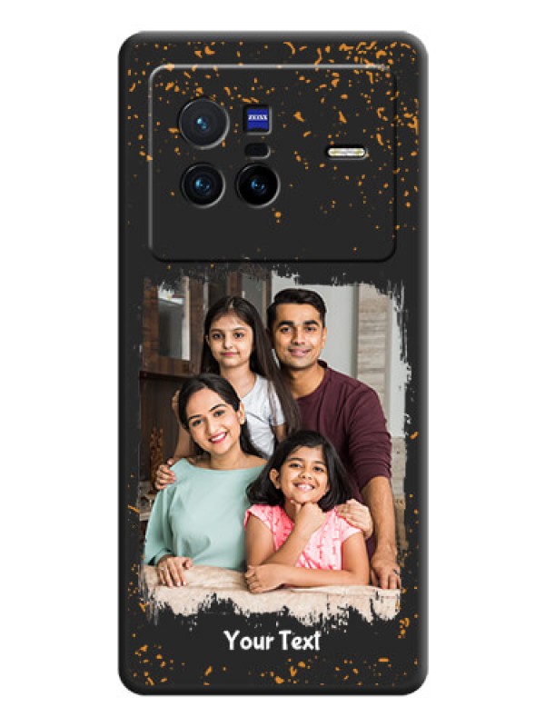 Custom Spray Free Design on Photo on Space Black Soft Matte Phone Cover - Vivo X80 5G