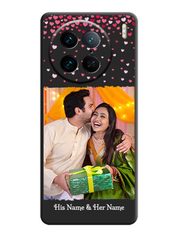 Custom Fall in Love with Your Partner - Photo on Space Black Soft Matte Phone Cover - Vivo X90 Pro 5G
