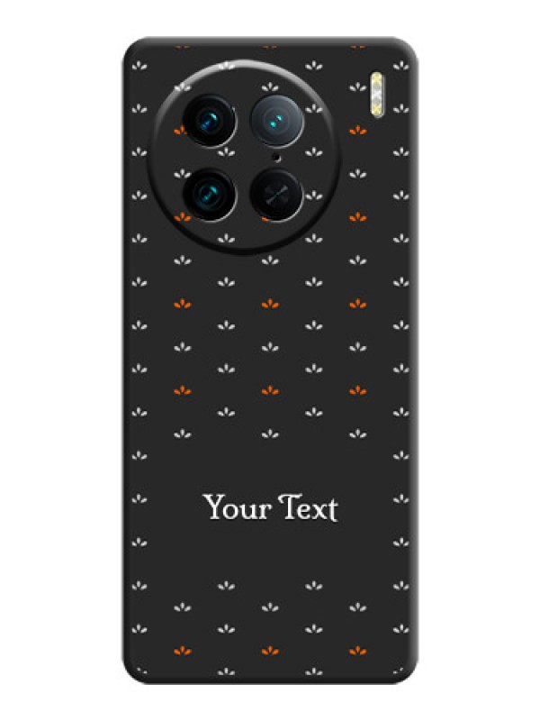 Custom Simple Pattern With Custom Text On Space Black Personalized Soft Matte Phone Covers - Vivo X90 Pro 5G