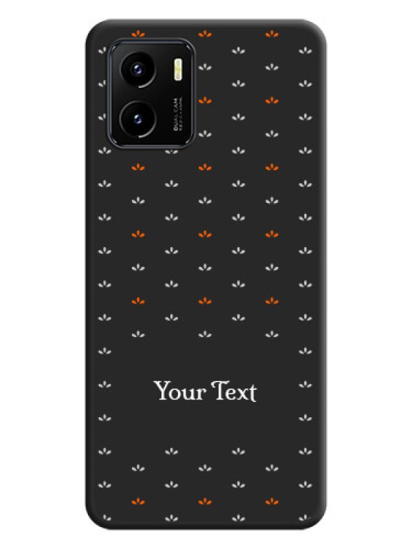 Custom Simple Pattern With Custom Text On Space Black Personalized Soft Matte Phone Covers -Vivo Y01
