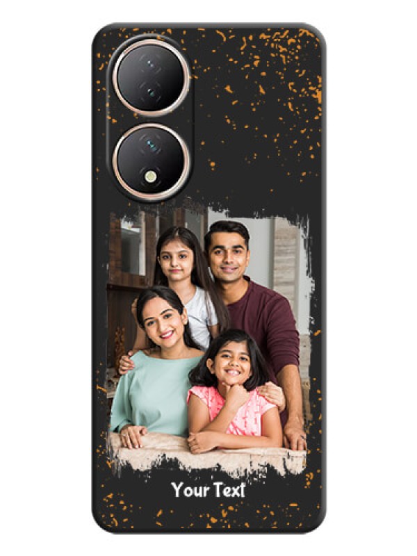 Custom Spray Free Design on Photo on Space Black Soft Matte Phone Cover - Vivo Y100A
