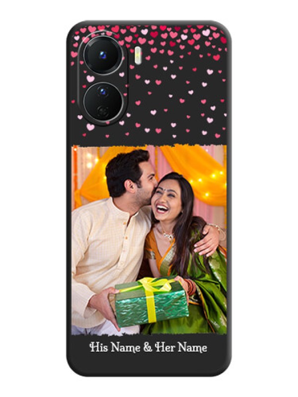 Custom Fall in Love with Your Partner  on Photo on Space Black Soft Matte Phone Cover - Vivo Y16