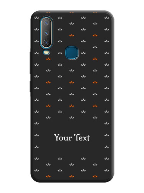 Custom Simple Pattern With Custom Text On Space Black Personalized Soft Matte Phone Covers -Vivo Y17