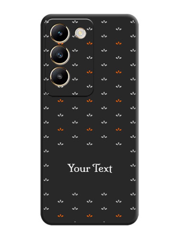 Custom Simple Pattern With Custom Text On Space Black Personalized Soft Matte Phone Covers - Vivo Y200E 5G