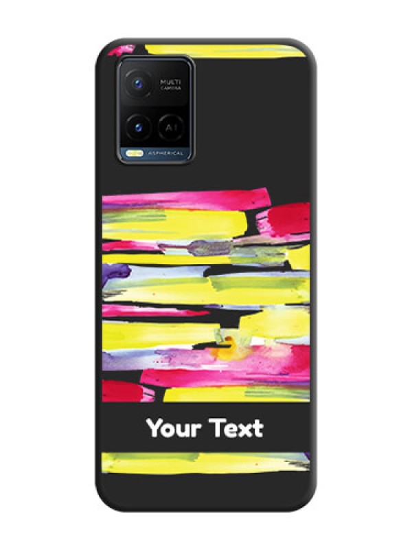 Custom Brush Coloured on Space Black Personalized Soft Matte Phone Covers - Vivo Y21
