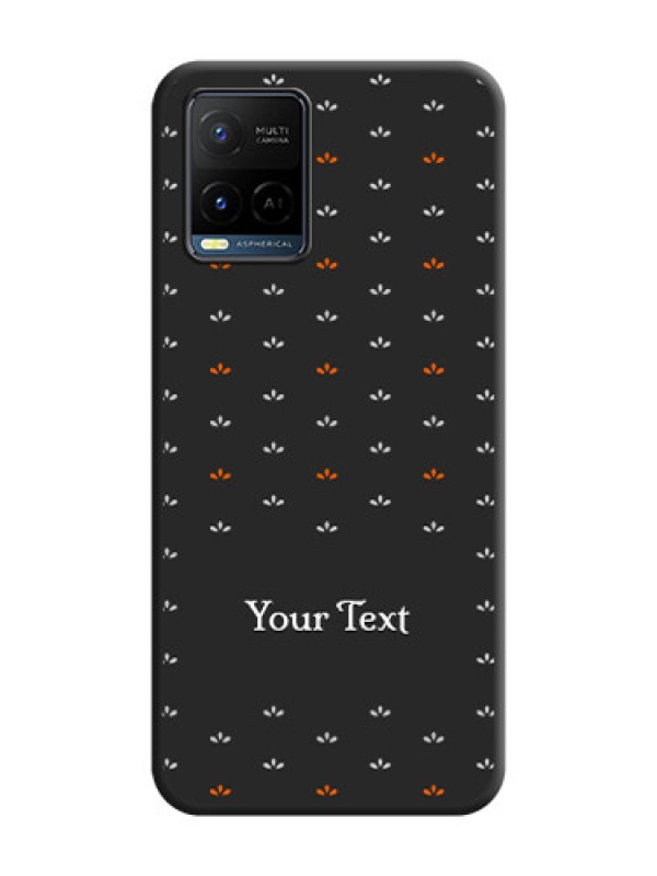 Custom Simple Pattern With Custom Text On Space Black Personalized Soft Matte Phone Covers -Vivo Y21
