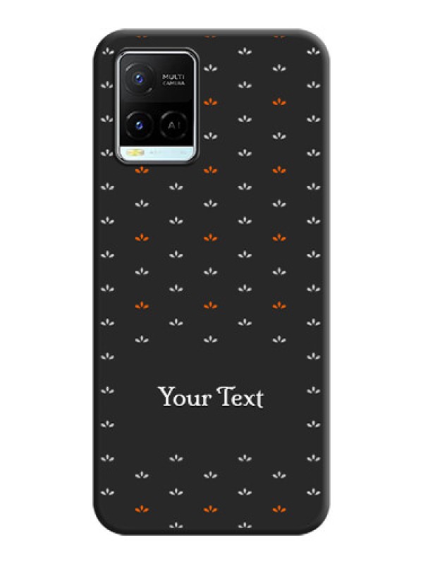 Custom Simple Pattern With Custom Text On Space Black Personalized Soft Matte Phone Covers -Vivo Y21E