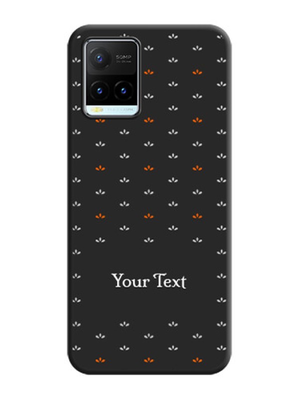 Custom Simple Pattern With Custom Text On Space Black Personalized Soft Matte Phone Covers -Vivo Y21T