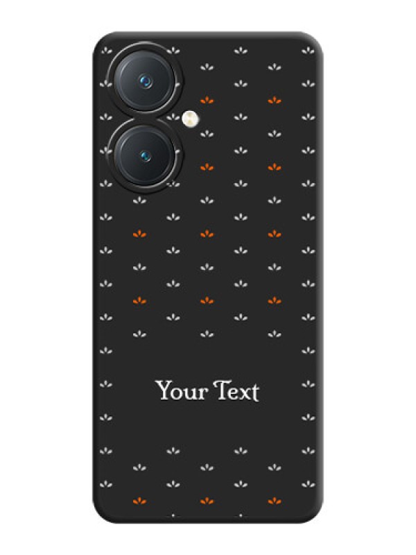 Custom Simple Pattern With Custom Text On Space Black Personalized Soft Matte Phone Covers - Vivo Y27