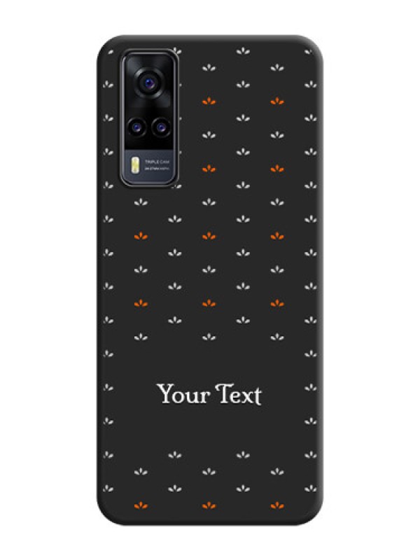 Custom Simple Pattern With Custom Text On Space Black Personalized Soft Matte Phone Covers -Vivo Y31
