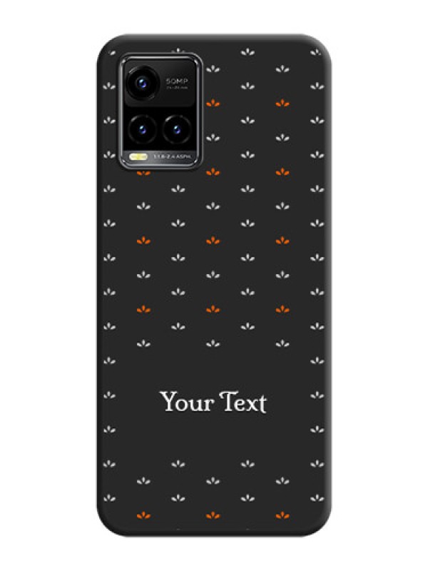 Custom Simple Pattern With Custom Text On Space Black Personalized Soft Matte Phone Covers -Vivo Y33S