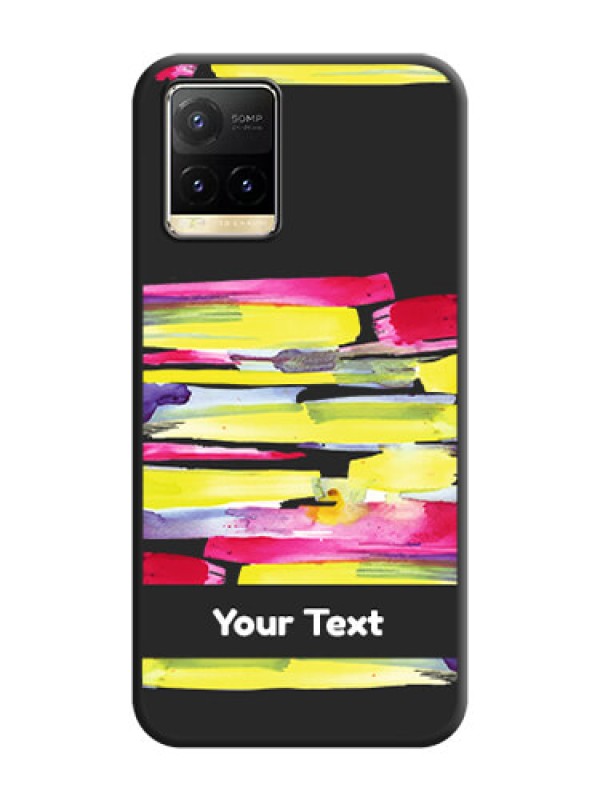 Custom Brush Coloured on Space Black Personalized Soft Matte Phone Covers - Vivo Y33T