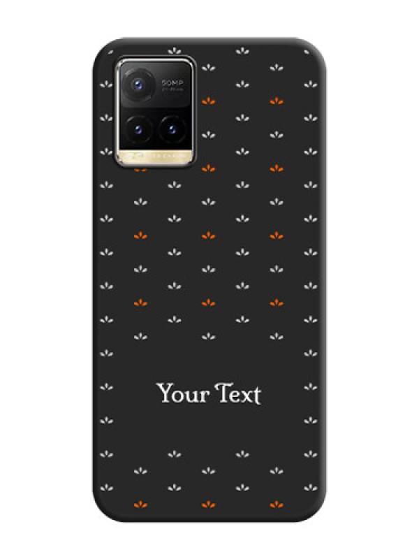 Custom Simple Pattern With Custom Text On Space Black Personalized Soft Matte Phone Covers -Vivo Y33T