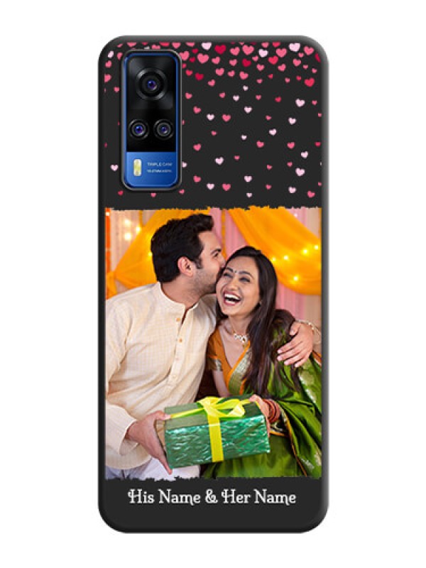 Custom Fall in Love with Your Partner  on Photo on Space Black Soft Matte Phone Cover - Vivo Y51