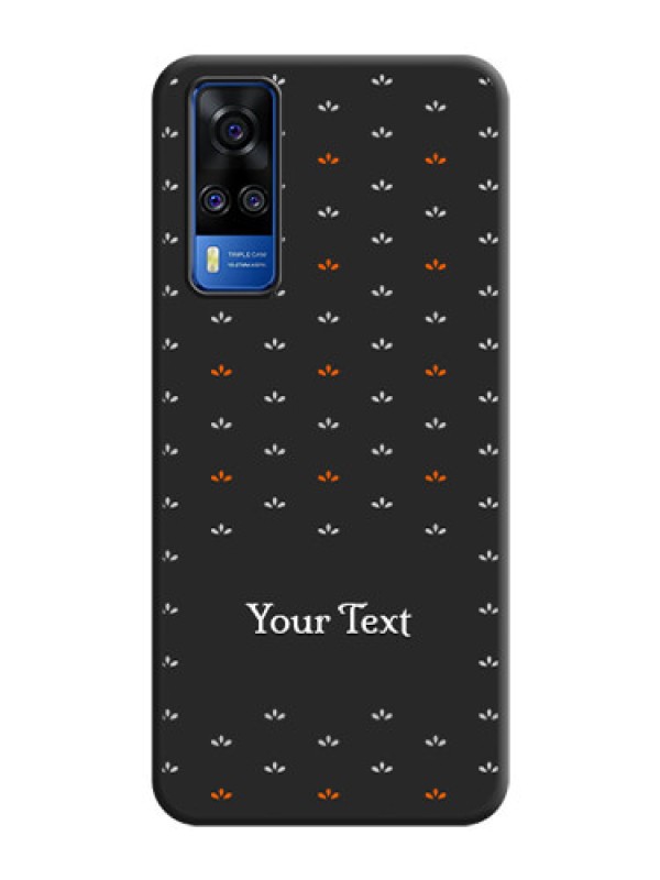 Custom Simple Pattern With Custom Text On Space Black Personalized Soft Matte Phone Covers -Vivo Y51