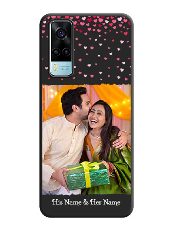 Custom Fall in Love with Your Partner  on Photo on Space Black Soft Matte Phone Cover - Vivo Y53s