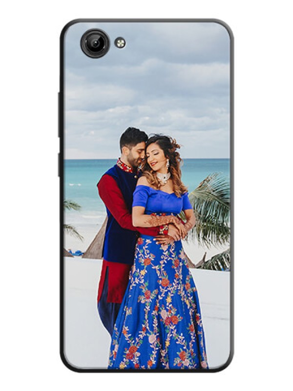 Custom Full Single Pic Upload On Space Black Personalized Soft Matte Phone Covers -Vivo Y71