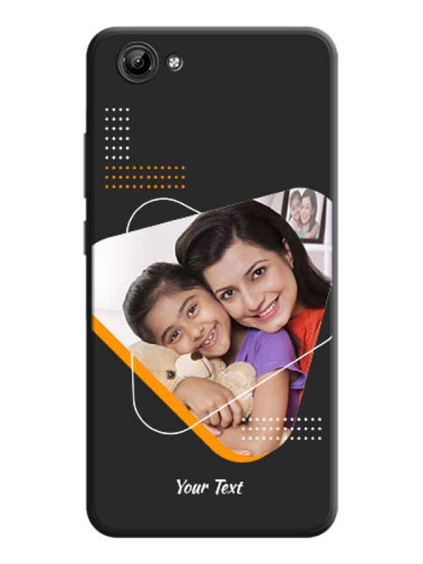 Custom Yellow Triangle - Photo on Space Black Soft Matte Phone Cover - Vivo Y71I