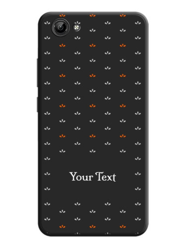 Custom Simple Pattern With Custom Text On Space Black Personalized Soft Matte Phone Covers -Vivo Y71I