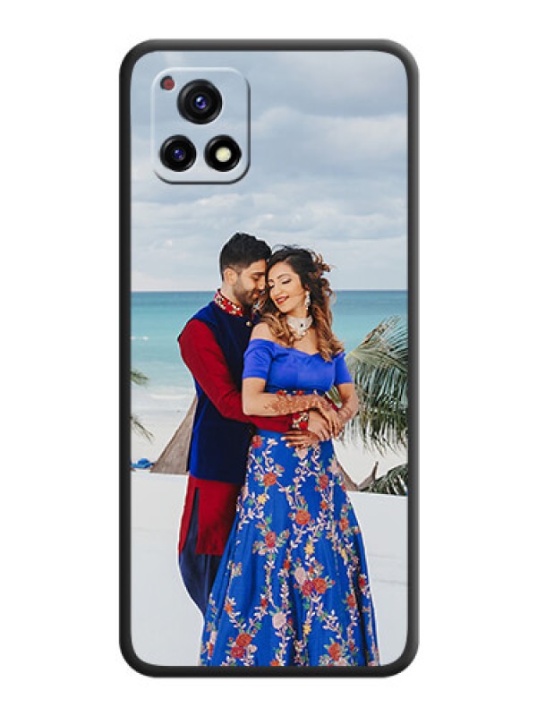 Custom Full Single Pic Upload On Space Black Personalized Soft Matte Phone Covers -Vivo Y72 5G