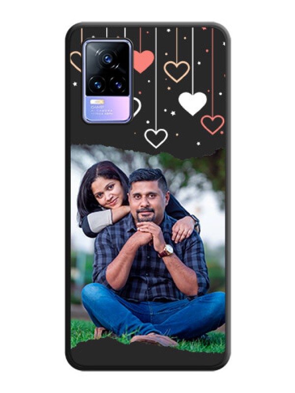 Custom Love Hangings with Splash Wave Picture on Space Black Custom Soft Matte Phone Back Cover - Vivo Y73