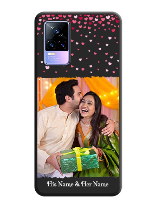 Custom Fall in Love with Your Partner on Photo on Space Black Soft Matte Phone Cover - Vivo Y73