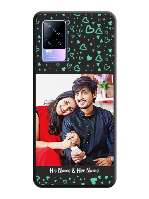 Custom Sea Green Indefinite Love Pattern on Photo on Space Black Soft Matte Mobile Cover - Vivo Y73