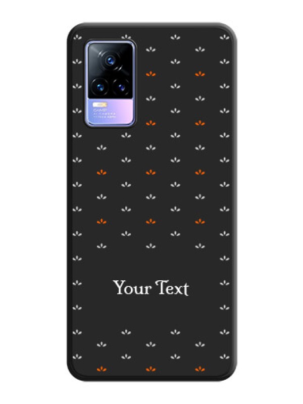 Custom Simple Pattern With Custom Text On Space Black Personalized Soft Matte Phone Covers -Vivo Y73