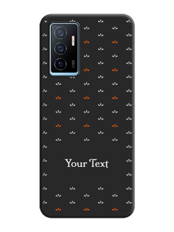 Custom Simple Pattern With Custom Text On Space Black Personalized Soft Matte Phone Covers -Vivo Y75 4G