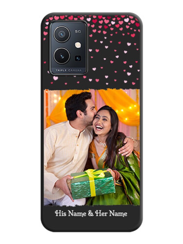 Custom Fall in Love with Your Partner  on Photo on Space Black Soft Matte Phone Cover - Vivo Y75 5G