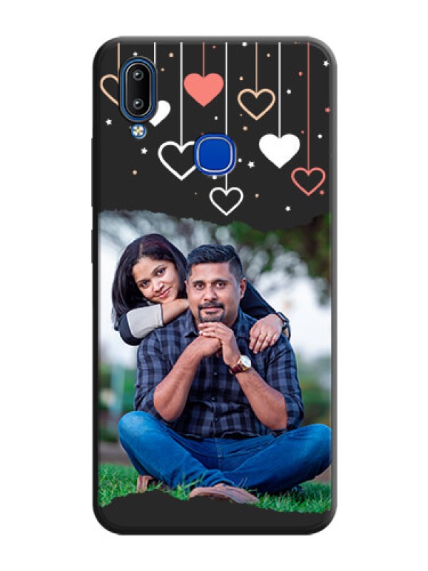 Custom Love Hangings with Splash Wave Picture on Space Black Custom Soft Matte Phone Back Cover - Vivo Y91