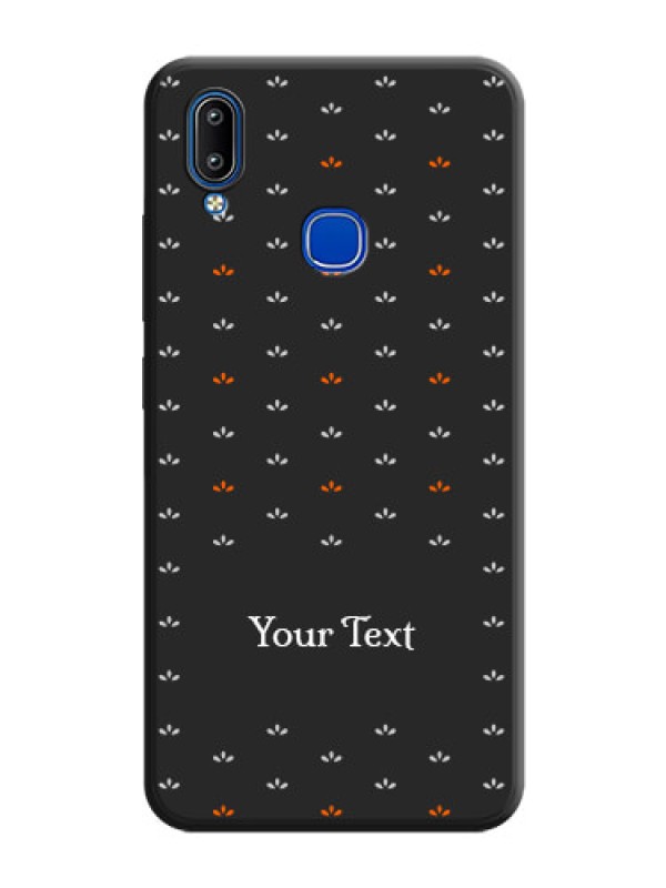 Custom Simple Pattern With Custom Text On Space Black Personalized Soft Matte Phone Covers -Vivo Y91