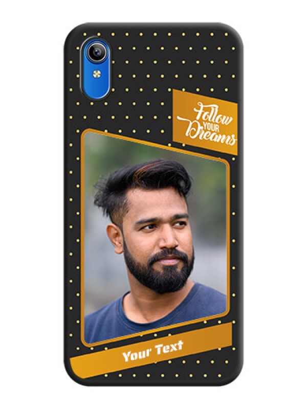 Custom Follow Your Dreams with White Dots on Space Black Custom Soft Matte Phone Cases - Vivo Y91i