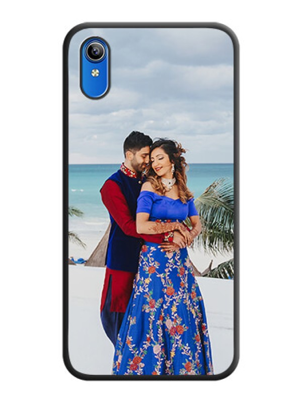 Custom Full Single Pic Upload On Space Black Personalized Soft Matte Phone Covers -Vivo Y91I