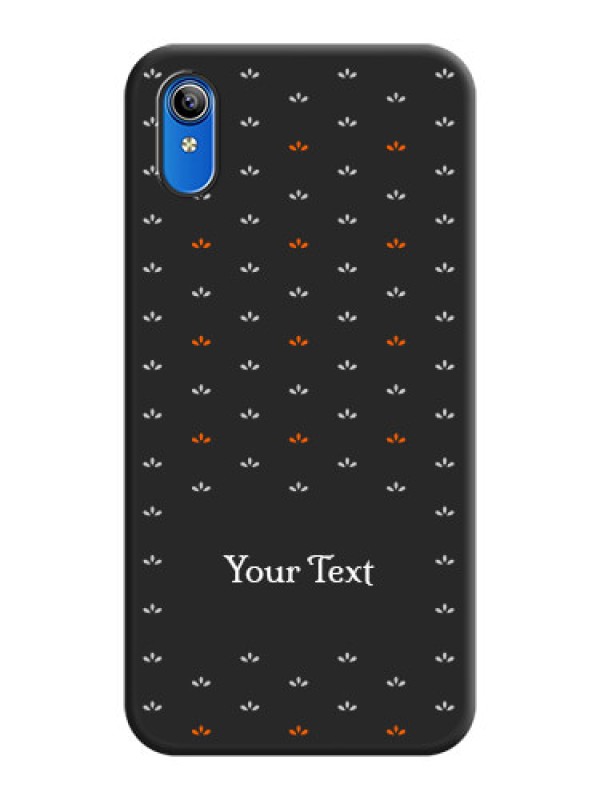 Custom Simple Pattern With Custom Text On Space Black Personalized Soft Matte Phone Covers -Vivo Y91I