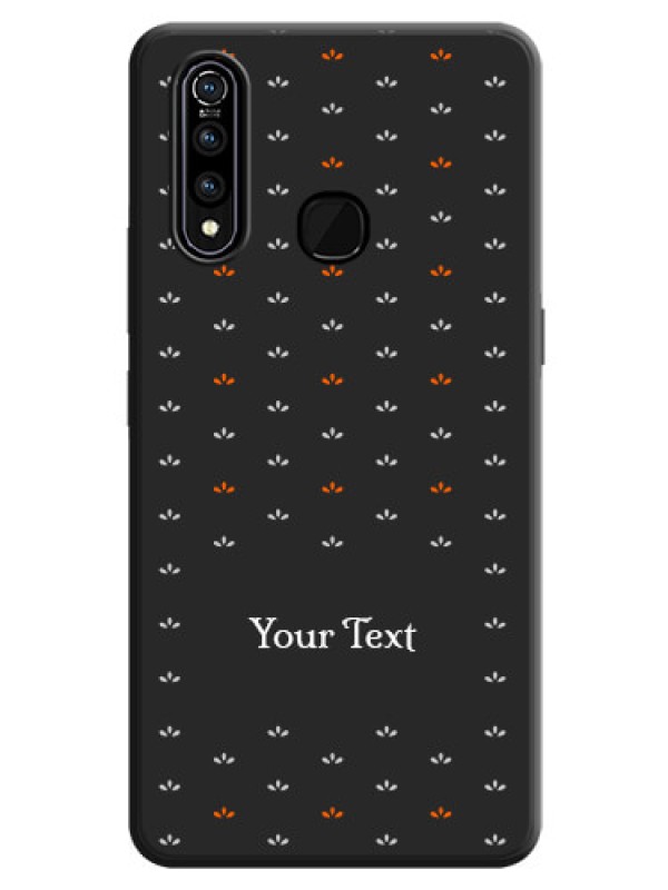 Custom Simple Pattern With Custom Text On Space Black Personalized Soft Matte Phone Covers -Vivo Z1 Pro