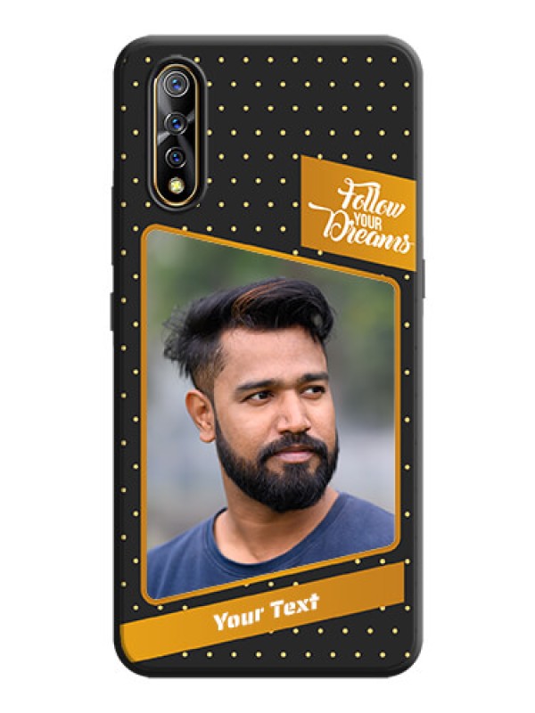 Custom Follow Your Dreams with White Dots on Space Black Custom Soft Matte Phone Cases - Vivo Z1X