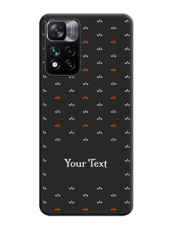 Custom Simple Pattern With Custom Text On Space Black Personalized Soft Matte Phone Covers -Xiaomi 11I 5G