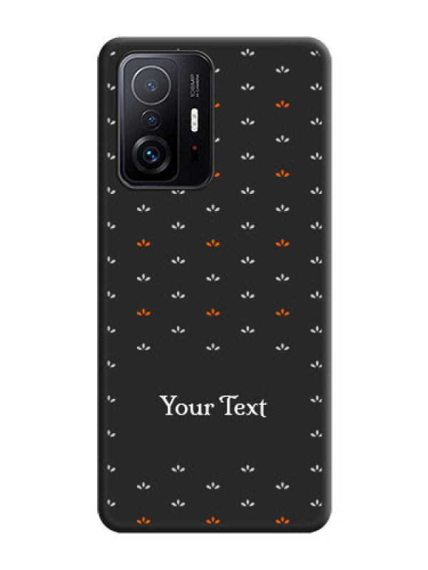 Custom Simple Pattern With Custom Text On Space Black Personalized Soft Matte Phone Covers -Xiaomi 11T Pro 5G